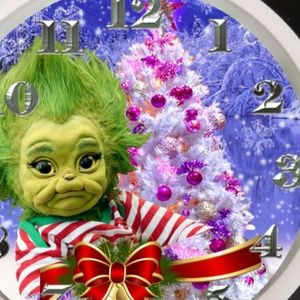 COPY - COPY - Christmas stinky baby grinch by christmas tree